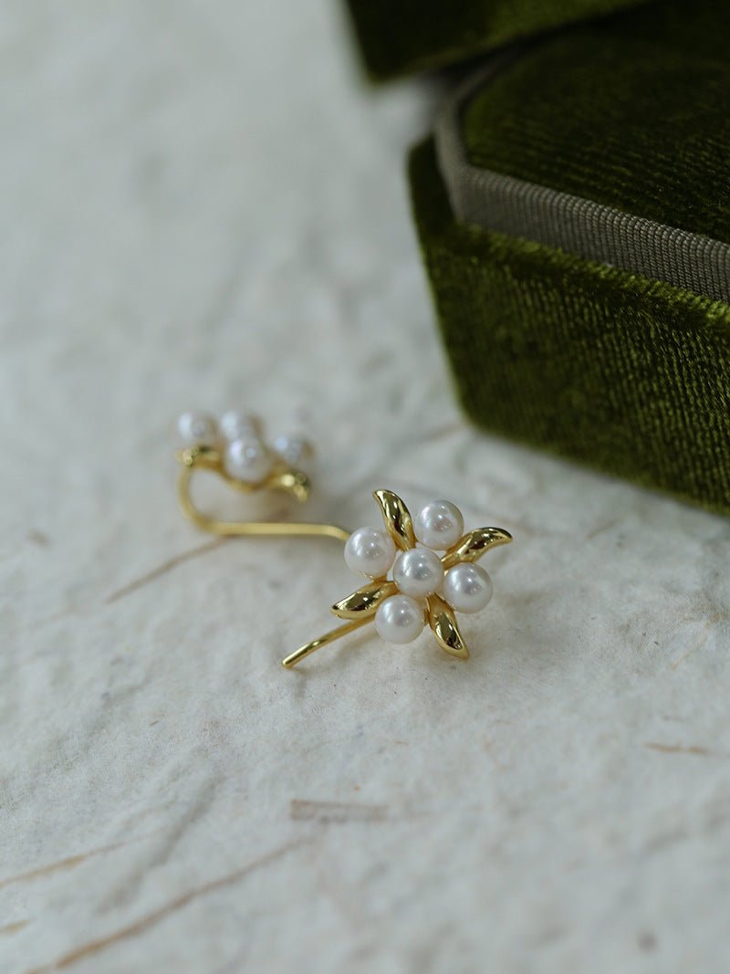 Fashion Flower Pearl Earrings - floysun