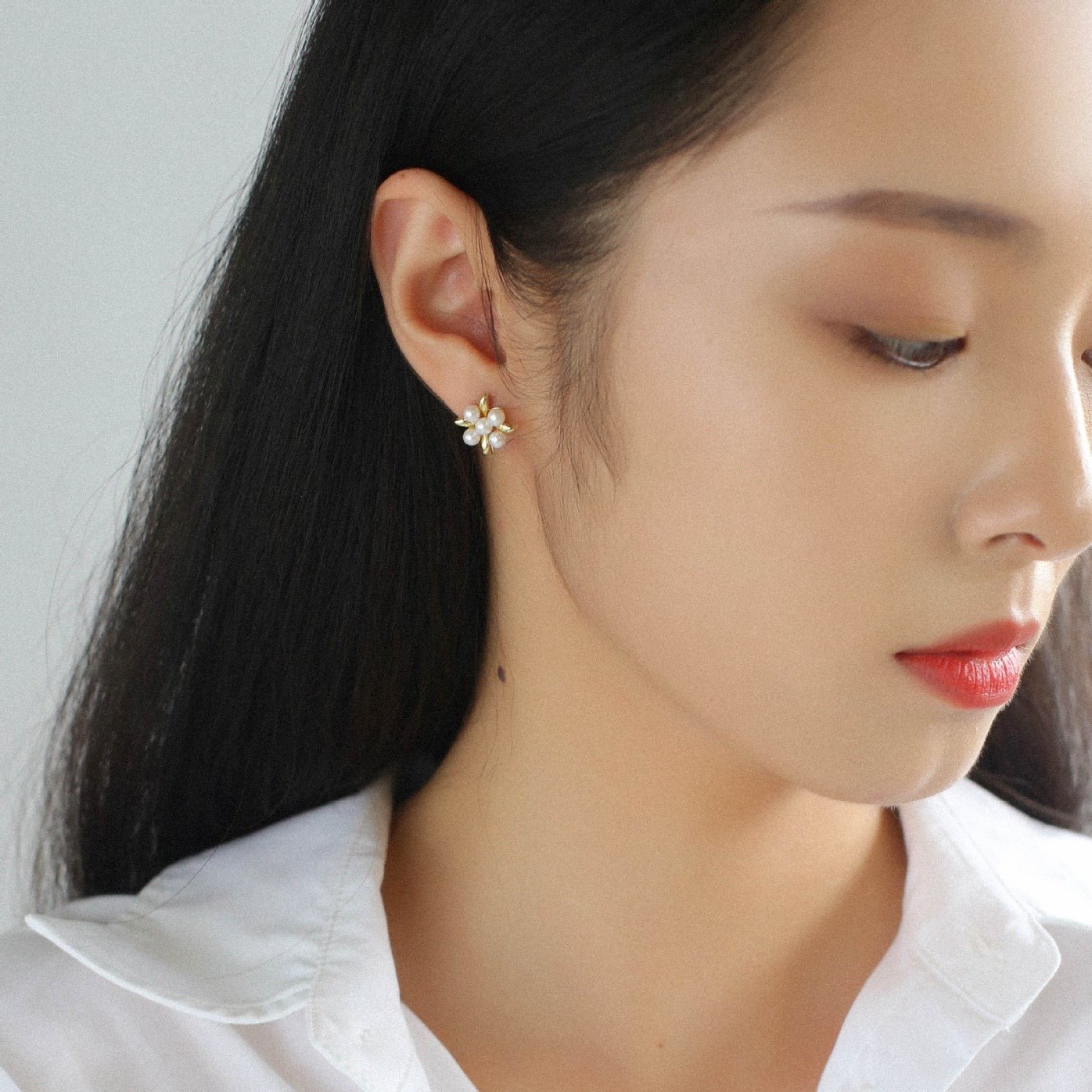 Fashion Flower Pearl Earrings - floysun
