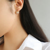 Fashion Flower Pearl Earrings - floysun