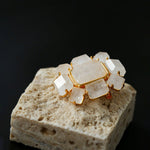 Fashion Rock Sugar White Crystal Brooch - floysun