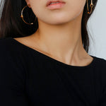 Fashion Tiger Eye Red Agate Hoop Earrings - floysun