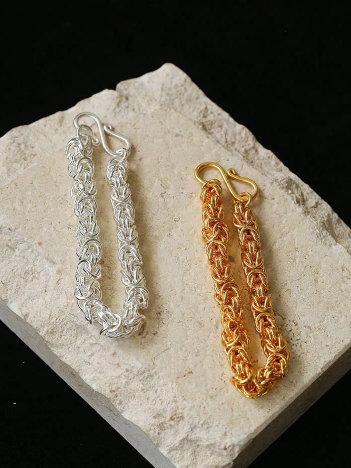 Fashionable Handcrafted Artisan Chunky Chain Bracelet - floysun