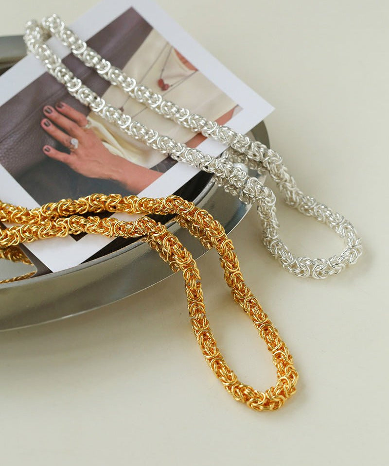 Fashionable Handcrafted Artisan Chunky Chain Necklace - floysun