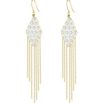 Flowing Bead Series Diamond Fringe Earrings - floysun