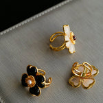 Four - leaf Clover Single Flower Rings - floysun