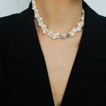 French Handcrafted Woven Seed Pearl Multi - Layer Necklace - floysun