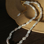 French Simple Baroque Pearl Necklace - floysun