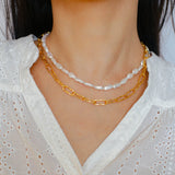 French Simple Baroque Pearl Necklace - floysun