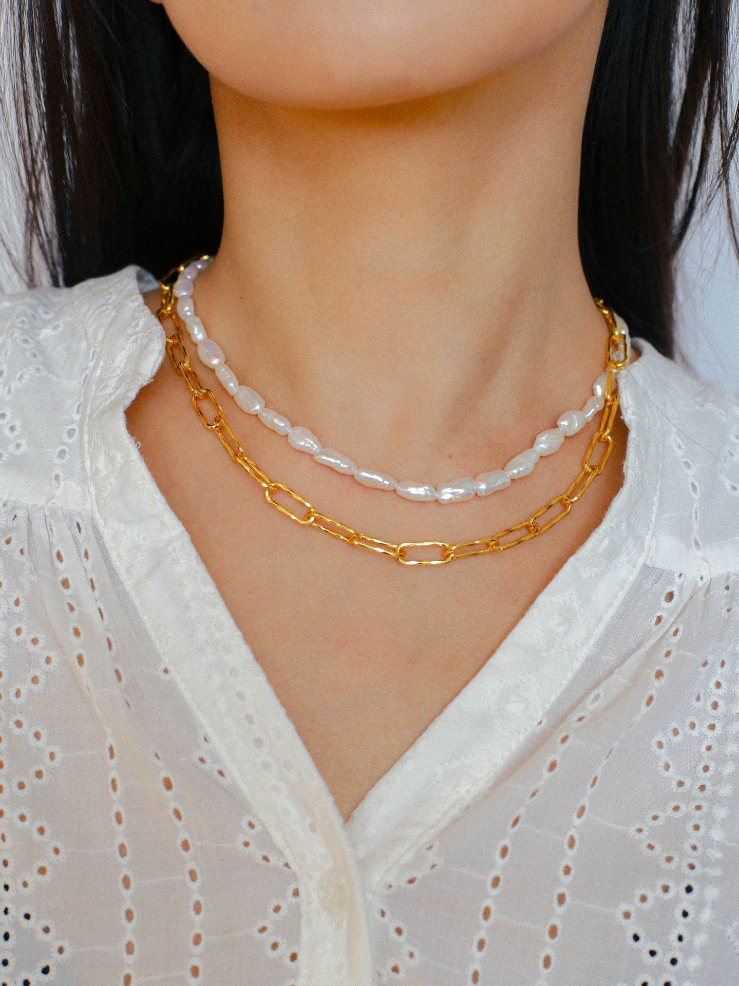 French Simple Baroque Pearl Necklace - floysun