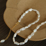 French Simple Baroque Pearl Necklace - floysun