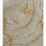 French Style Mini Multi - Layered Pearl Necklace - floysun