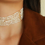 French Style Mini Multi - Layered Pearl Necklace - floysun