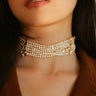 French Style Mini Multi - Layered Pearl Necklace - floysun