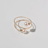 Freshwater Pearl Double Layer Wrapped Ring - floysun