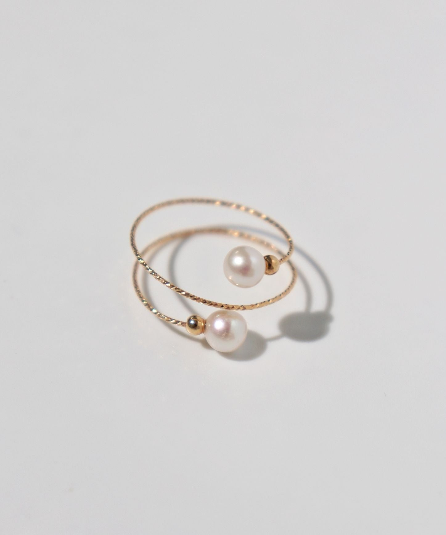 Freshwater Pearl Double Layer Wrapped Ring - floysun