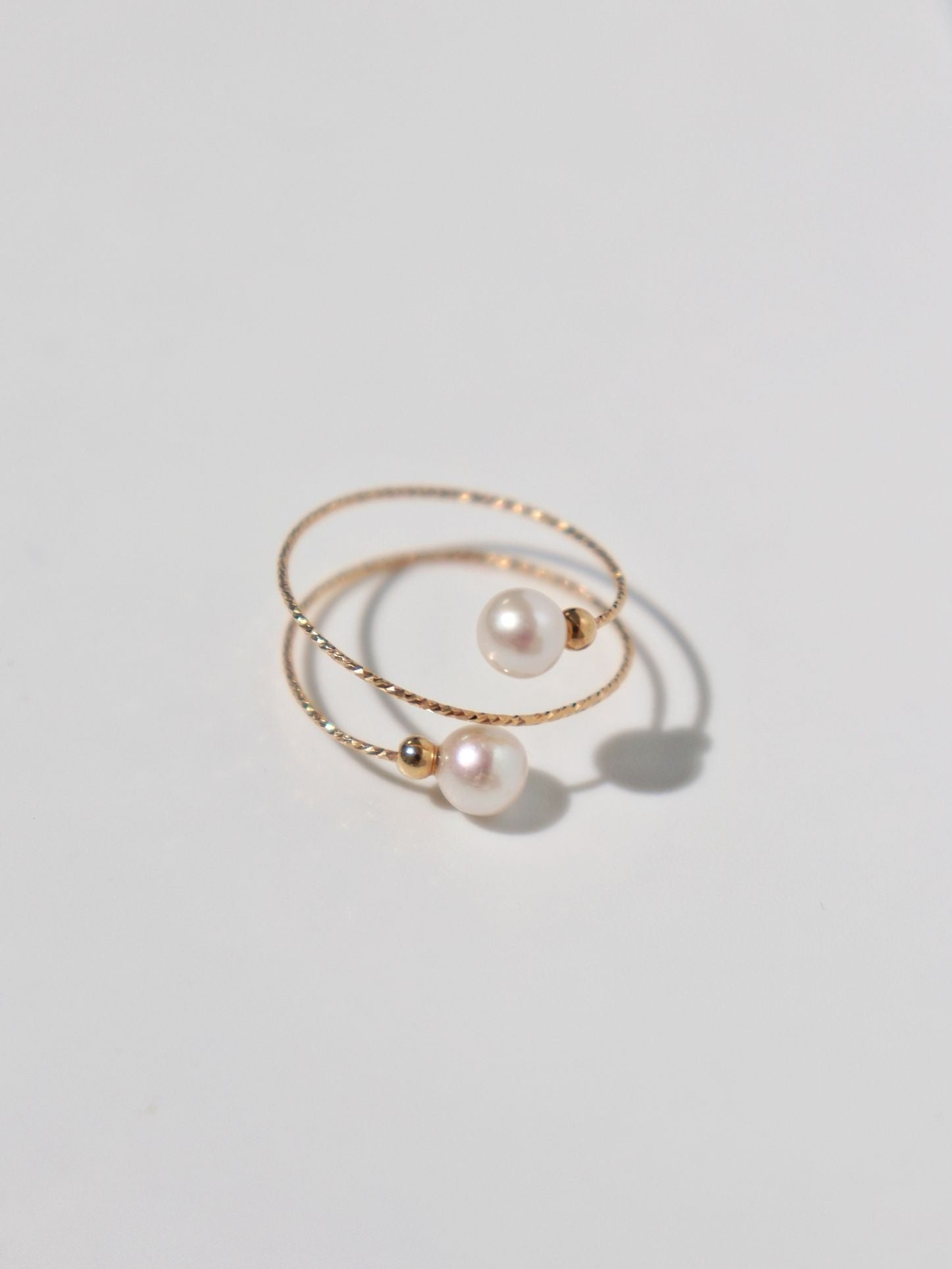 Freshwater Pearl Double Layer Wrapped Ring - floysun