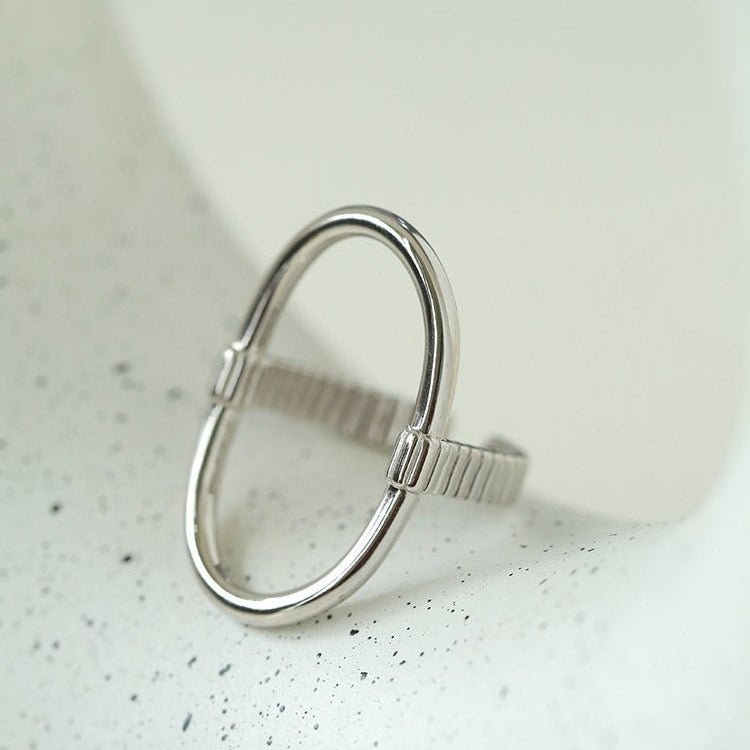 Glamorous Adjustable Oval Rings Open - floysun