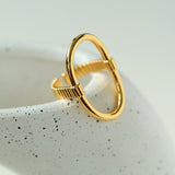 Glamorous Adjustable Oval Rings Open - floysun