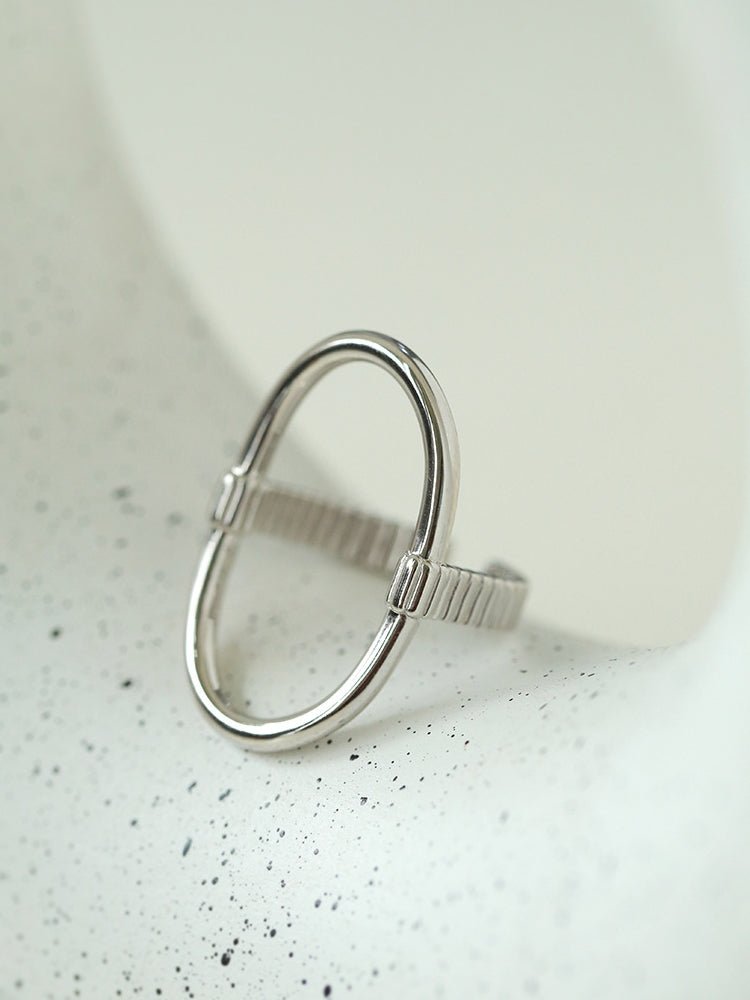 Glamorous Adjustable Oval Rings That Open - floysun