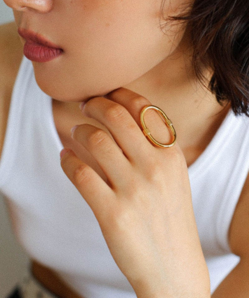 Glamorous Adjustable Oval Rings That Open - floysun