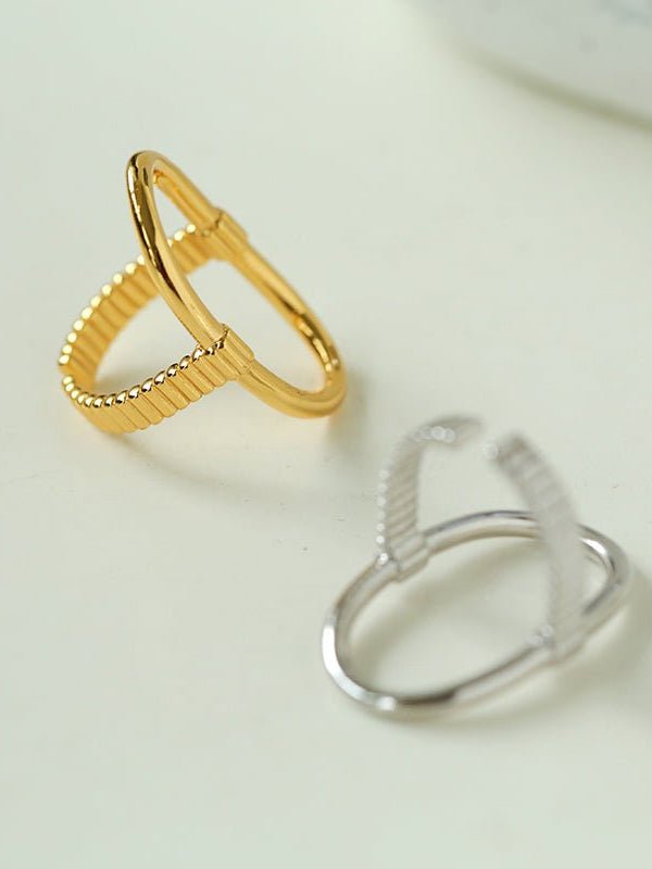 Glamorous Adjustable Oval Rings That Open - floysun