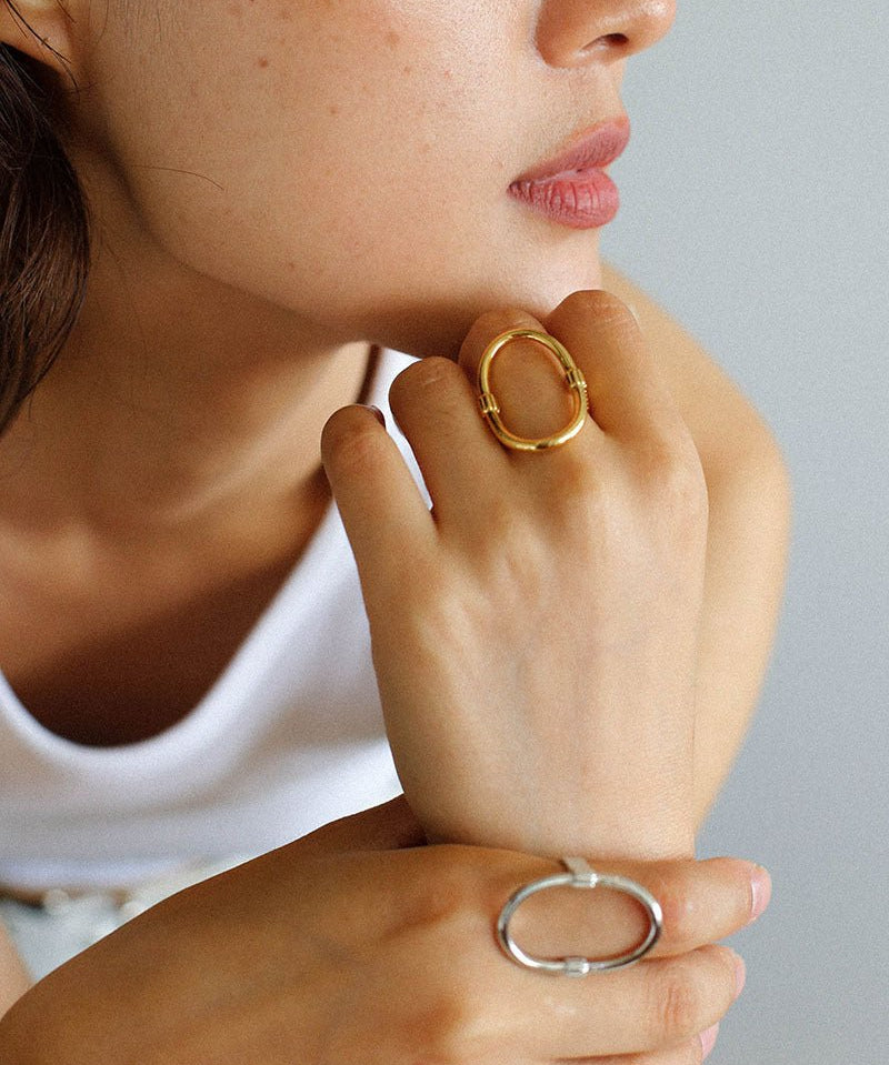 Glamorous Adjustable Oval Rings That Open - floysun