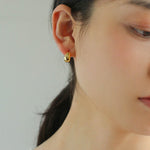 Glossy Water Drop Huggie Earrings - floysun