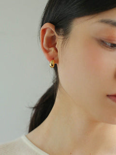 Glossy Water Drop Huggie Earrings - floysun