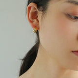 Glossy Water Drop Huggie Earrings