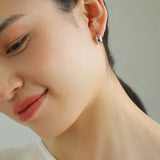 Glossy Water Drop Huggie Earrings - floysun