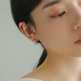 Glossy Water Drop Huggie Earrings - floysun