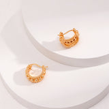 Gold Bead Huggie Hoops Earring - floysun