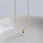 Gold Beans Pearl Collar Necklace - floysun