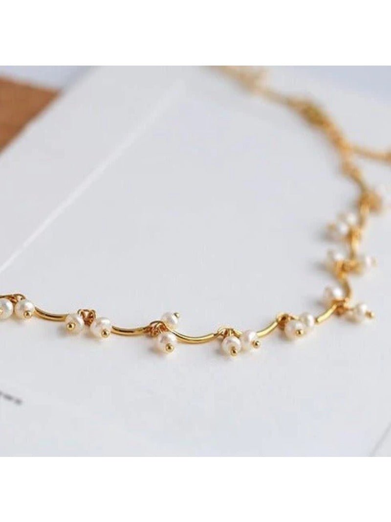 Gold Cherry Pearl Necklace - floysun