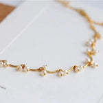 Gold Cherry Pearl Necklace - floysun