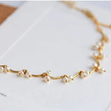 Gold Cherry Pearl Necklace - floysun