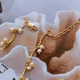 Gold Cherry Pearl Necklace - floysun