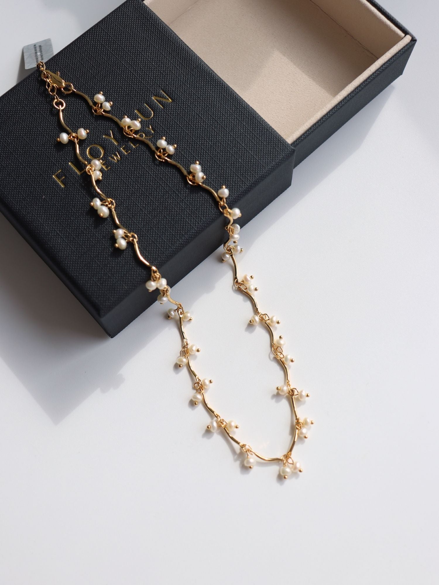 Gold Cherry Pearl Necklace - floysun