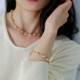 Gold Cherry Pearl Necklace - floysun