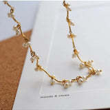 Gold Cherry Pearl Necklace - floysun