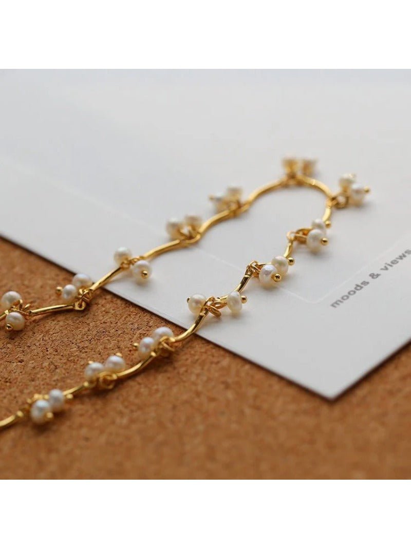 Gold Cherry Pearl Necklace - floysun