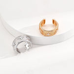 Gold Sterling Silver Simple Zircon Rings - floysun