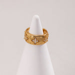 Gold Sterling Silver Simple Zircon Rings - floysun