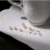 Gold Wire Pearl Earrings - floysun