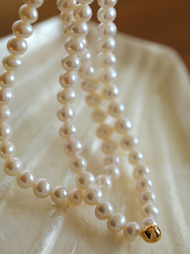 Golden Beans Freshwater Pearl Necklace - floysun