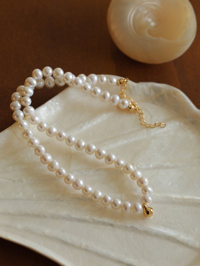 Golden Beans Freshwater Pearl Necklace - floysun