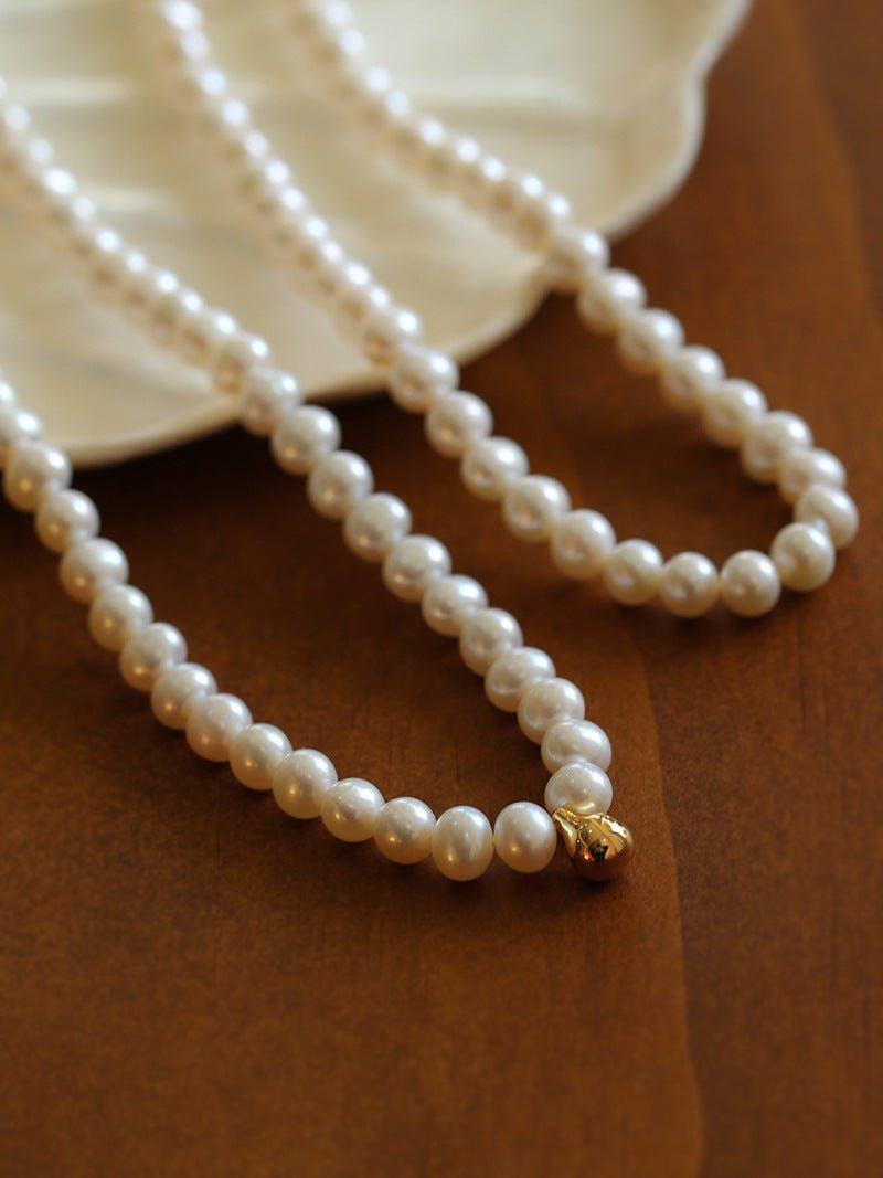 Golden Beans Freshwater Pearl Necklace - floysun