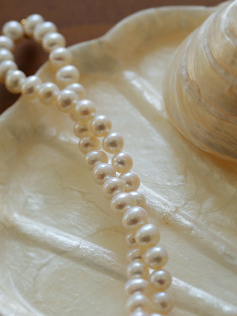 Golden Beans Freshwater Pearl Necklace - floysun