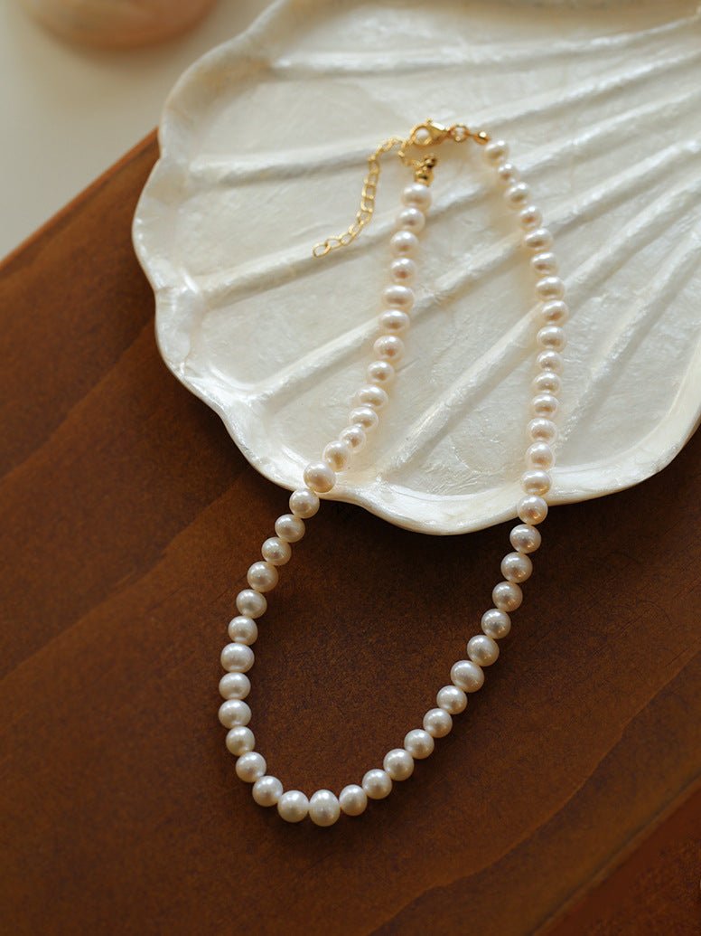 Golden Beans Freshwater Pearl Necklace - floysun