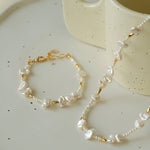 Golden Fusion Baroque Pearl Bracelet - floysun